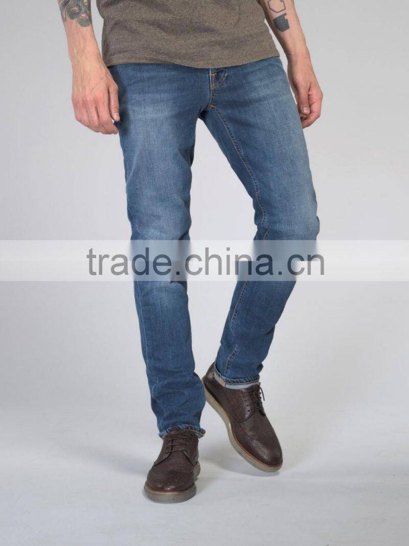 slim fit comfortable materials stretch denim pants JX023
