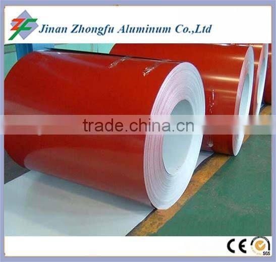 Color Coated Aluminum Coil for Various Application Width 500-1600mm