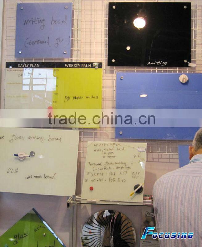 60x90cm mounting wall magnetic glass whiteboard