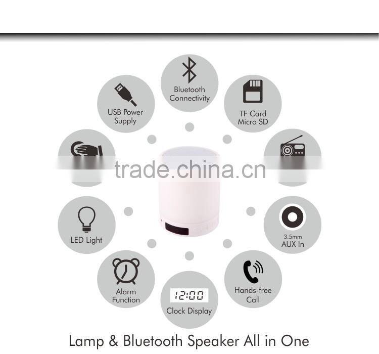 Multi Colored Wireless Smart LED Bluetooth Speaker with led light