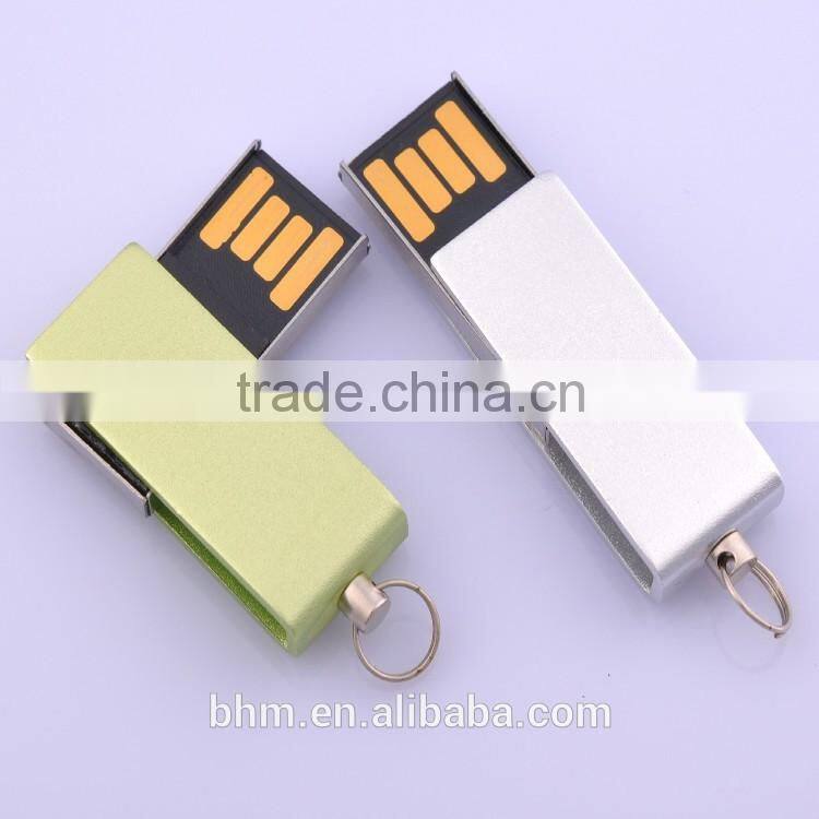 Popular USB 2.0 swivel metal usb flash memory,4GB/8GB/16GB USB flash drive