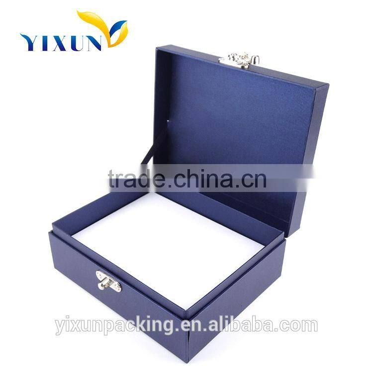 Custom Made Paper with classical button Cardboard Gift Box