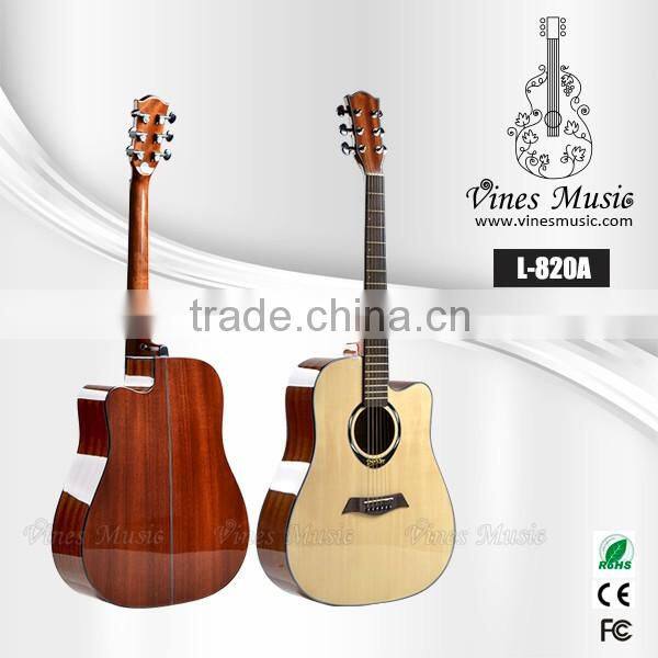 41 inch natural spruce acoustic guitar manufacturer