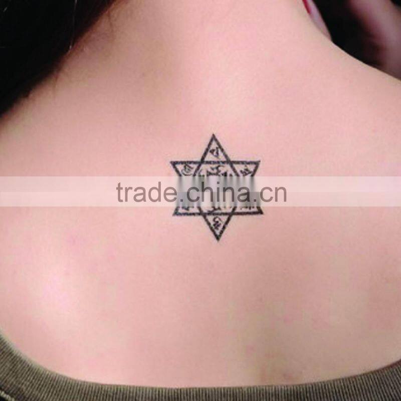 2016 hot sale water transfer tattoo sticker, temporary tatoo sticker