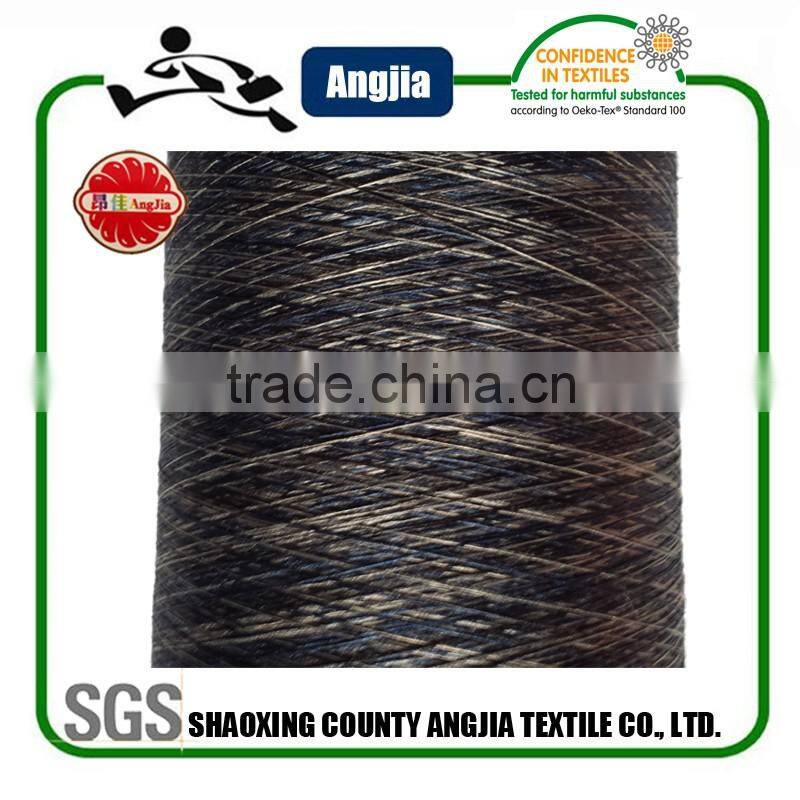 Polyester space dyed threads for yoga