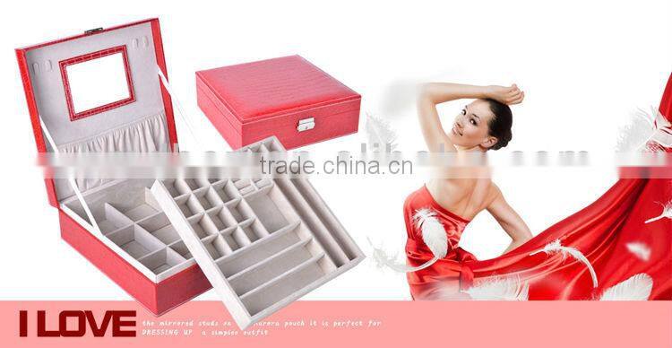 high quality faux leather square gift box
