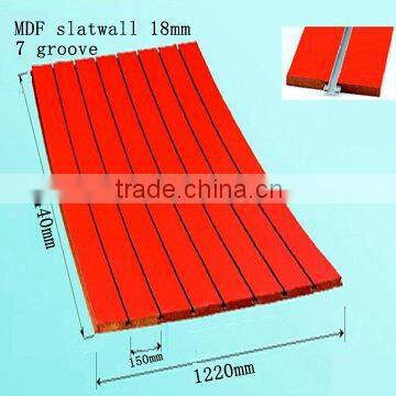 dark jewelry blue melamine mdf slatwall with aluminum insert