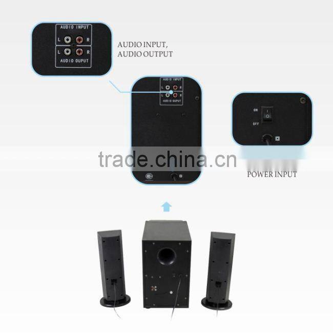computer speaker with usb,sd,fm ,remote ,2.1 speaker computer