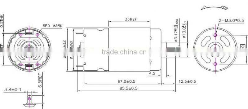 permanent magnet motor,dc motor 24V,motor for home appliance