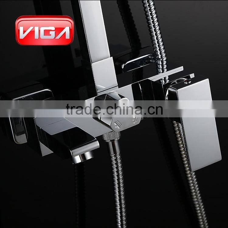 Guangdong supplier shower column set brass bath shower faucet
