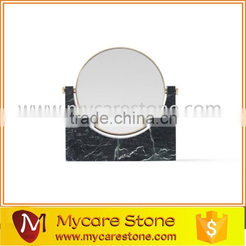 Carrara white marble italian carrara marble mirror base