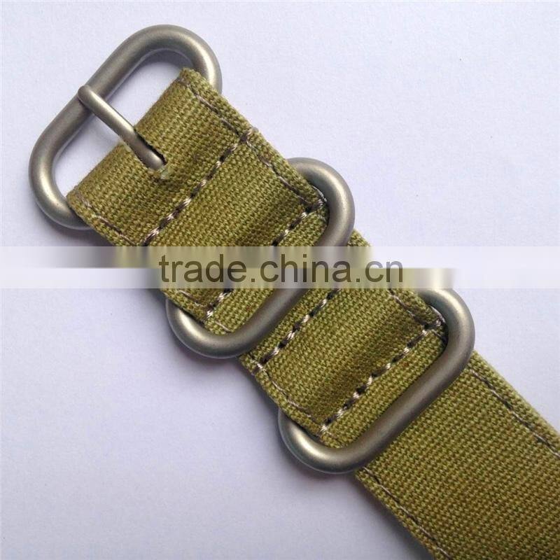 Double Layers Ballistic Nylon Canvas Watch Strap