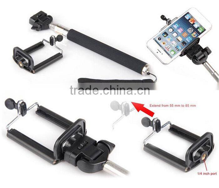 Bluetooth Shutter Wireless Camera AB Shutter + Self-timer Kit Monopodfor most Android Phone CL-70