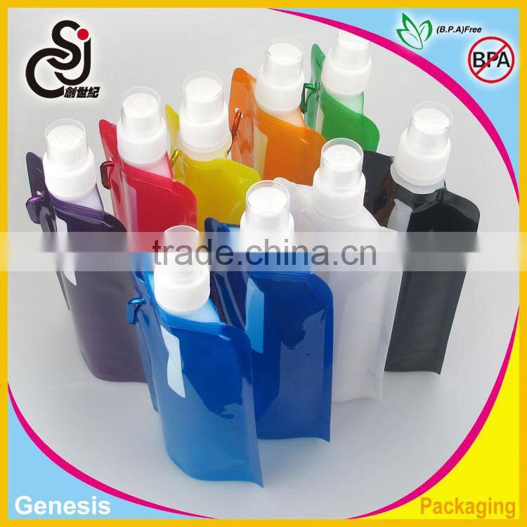 foldable water bottle/plastic water bottle/empty plastic water bottle