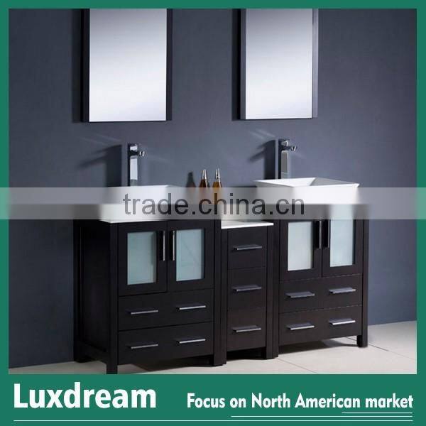 USA 60" new premium bathroom vanities with double mirrors
