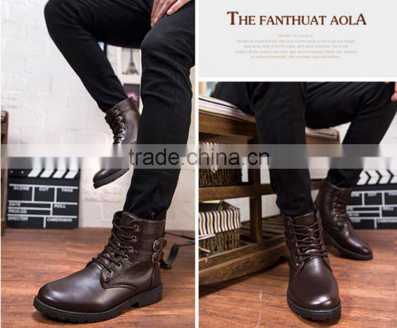 fashion winter leather man boot