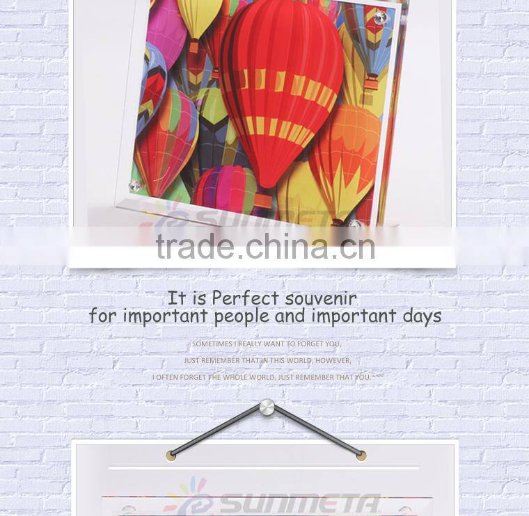 Sunmeta sublimation heat press glass photo frame 280*230*10(BL-09)