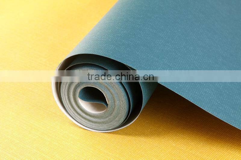 solid color waterproof nonwoven hotel wallpaper