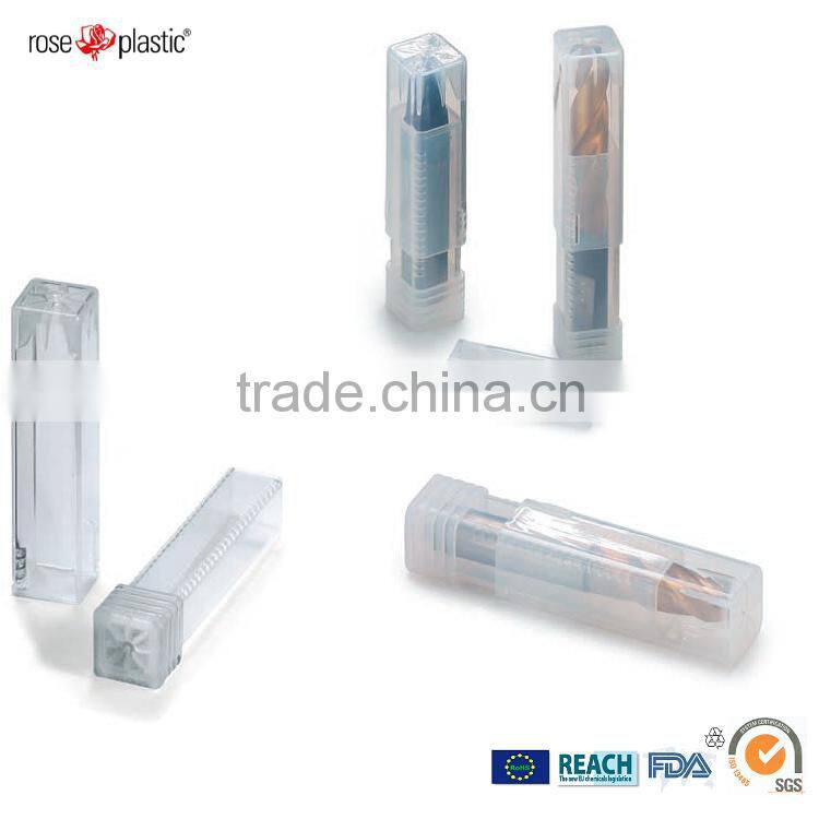 Soft flexible round plastic PE protective end cap for drills with protection for delicate tool cutting edges Protective End Cap