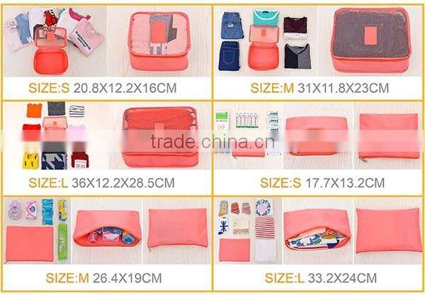 Zipper recycled polyester Oxford Breathable Dustproof Travel luggage Shoe Bag