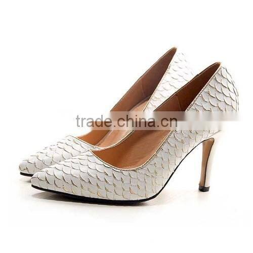 2015 elegant new design leather women high heel shoes lady pumps CP5860