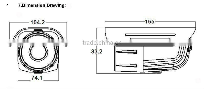 Small Water proof IR Bullet IP Camera SA6801B-42S(N)/52S(N)D