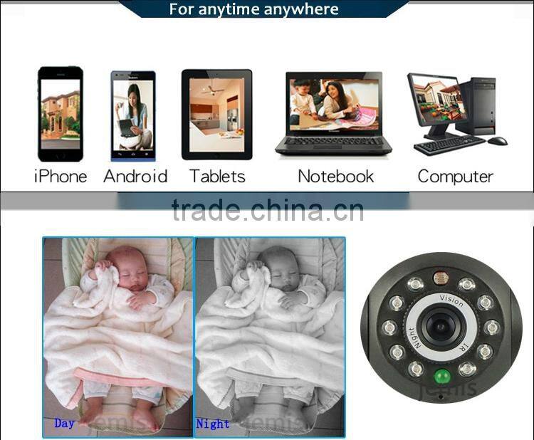 3.6mm Fixed Lens / 10m Night Vision IP Network Camera Network Camera Auto White Balance JM-Eye01A
