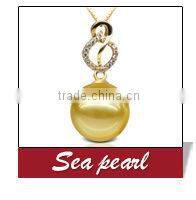 Latest fashion AAA 9.5-10mm button sterling silver single pearl pendant