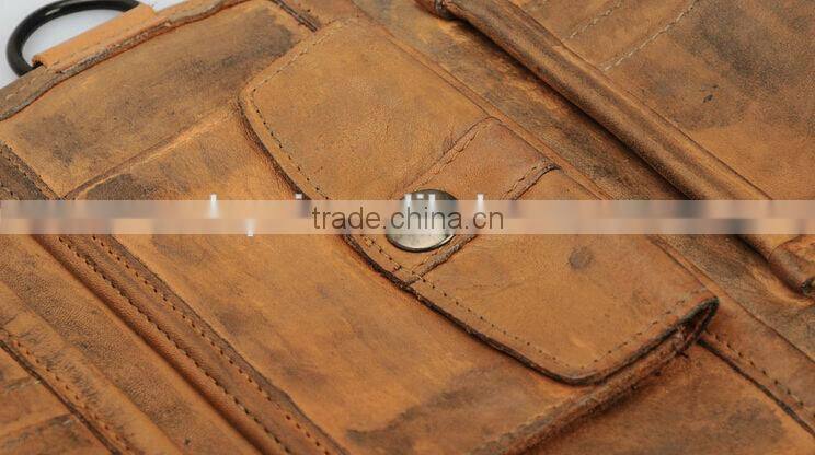 vintage men's business wallets high grade pure cowhide leather wallet