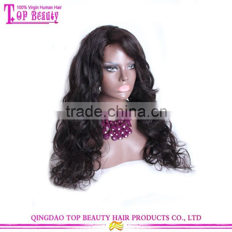 High quality loose wave virgin hair ponytail lace front wig wholesale virgin brazilian front lace wig