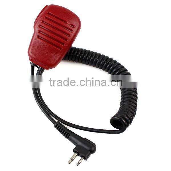 New Red Frosted Shell Waterproof IP54 3.5mm Mono Jack PTT Handheld shoulder Speaker MIC For Motorola Radio GP2000 GP2100 GP300 G