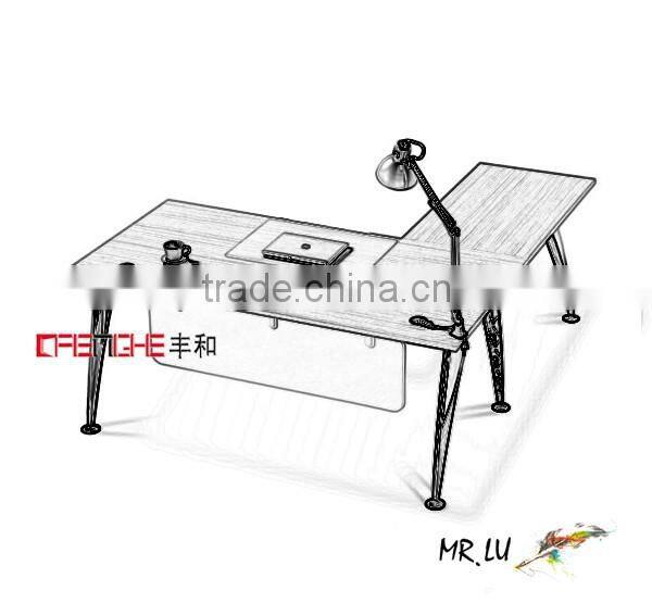 L-Shape Rectangular Office Desk With Cheap Prices MH-1124