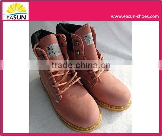 Fashion Goodyear welt women safety shoes with sheepskin lining