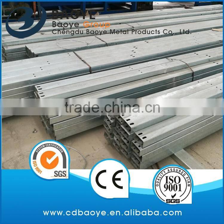 China manufacturer of steel section light steel frame