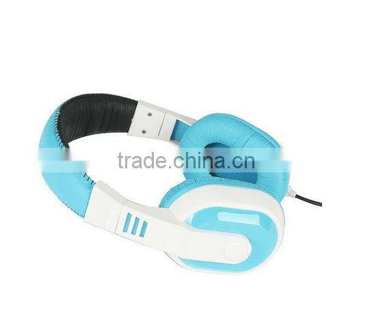 OEM dual ear cup wired audio headset gaming chat stereo headphone w/mic&volume control for ps4/tablet/laptop/pc/mobilephones