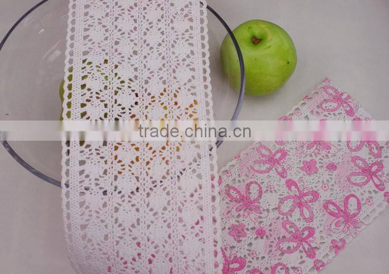 wholesale metal 100% cotton ribbon french tipping lace trim 1600307