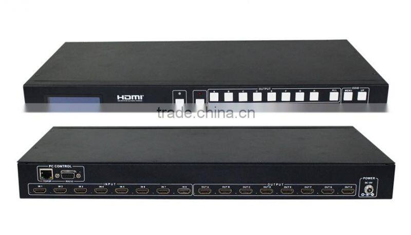 High quality 8x8 HDMI Matrix with EDID control