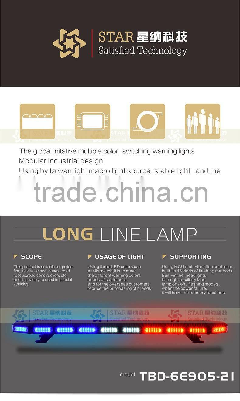 12v police cars led emergency warning light bar TBD-6E905