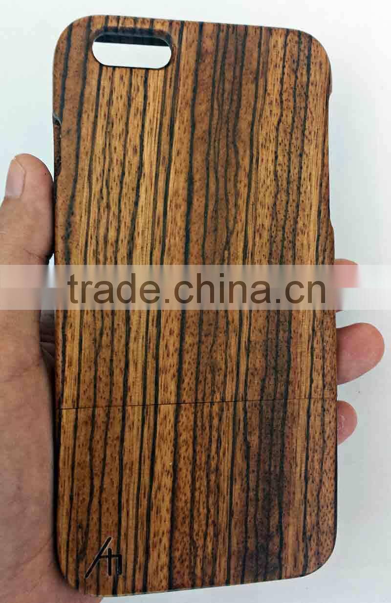 Zebra wood case for apple iphone6+