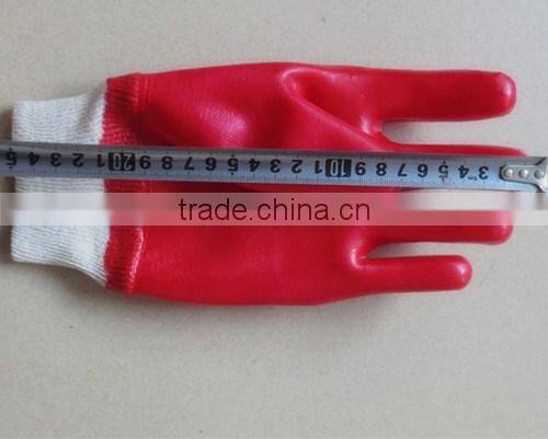 BSSAFETY red full dipped PVC gloves oil-resistant working gloves
