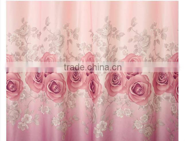 2015 hot sale printed designed No. 08 window curtains, made- up black out fabric in home or hotel