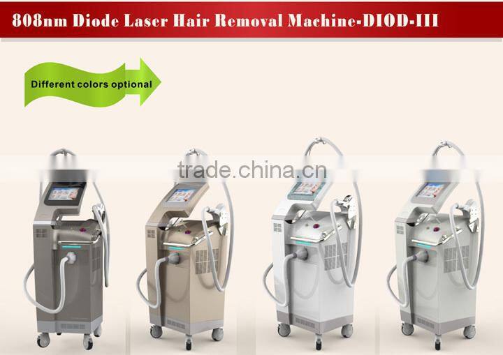 Vertical 808nm laser diode depilation hair removal skin rejuvenation diode laser machine