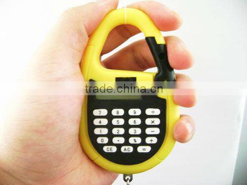 pocket electronic scale & 8 digital calculator with hook for promotional gift
