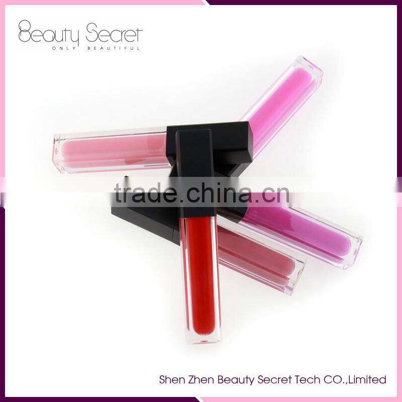 custom type 2016 makeup private own your girls logo lip gloss bottle