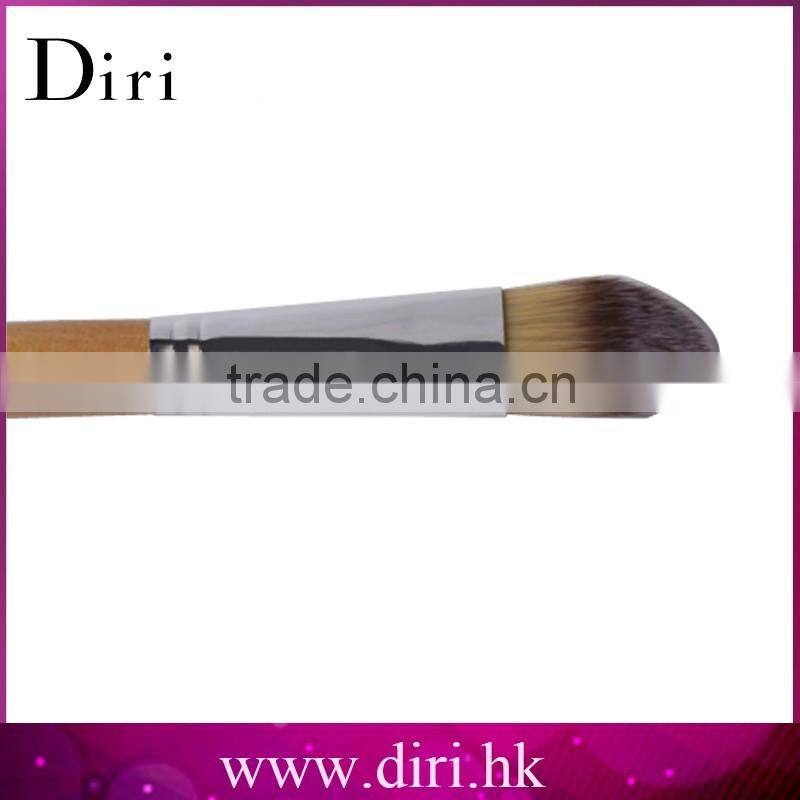 High Quality Black Brown Beauty Foundation Brush Wood Handle Makeup Brush