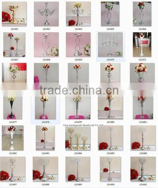 LDJ537 party decoration tall gold vase for wedding