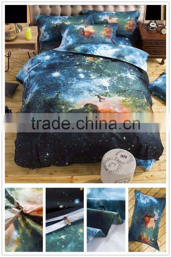 3d Galaxy bedding sets Twin/Queen Size Universe Outer Space Themed Bedspread 2pcs/3pcs/4pcs Bed Linen Bed Sheets Duvet Cover Set