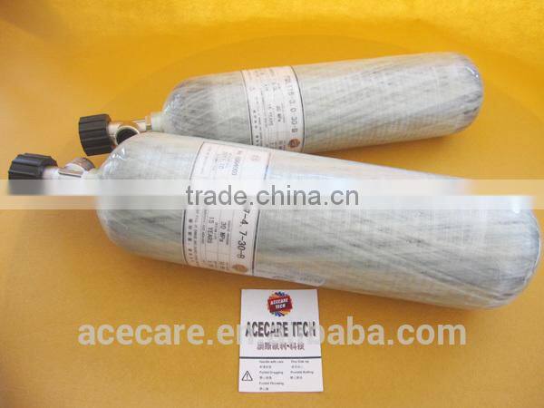 4.7L composite cylinder fully wrapped carbon fiber gas cylinder breathing cylinder