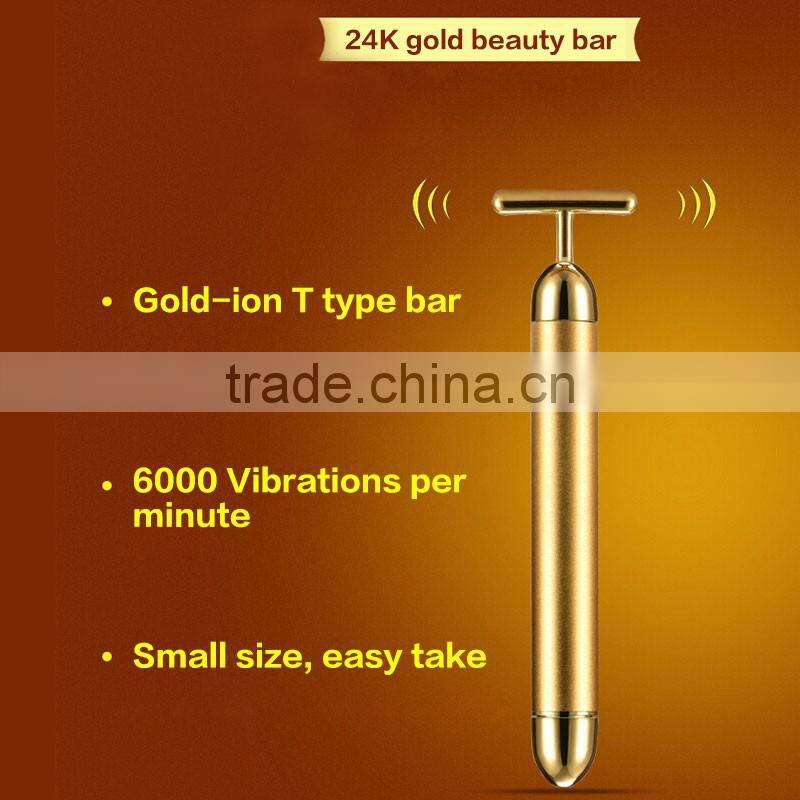 Salon Beauty Device Gold Vibration Beauty Bar/24k gold beauty bar