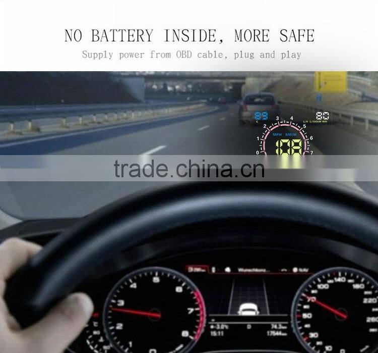 LED Digital OBD2 HUD E350 5.8" Inch Car OBD head up display HUD